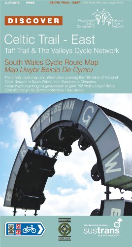 Stock image for Celtic Trail East - Sustrans Cycle Routes Map - NN4B: Taff Trail and the Valleys Cycle Network - Swansea to Chepstow (National Cycle Network Route) for sale by WorldofBooks