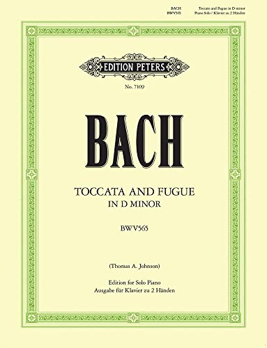 Imagen de archivo de Toccata and Fugue in D minor BWV 565 (Arranged for Piano) (Sheet) (Edition Peters) a la venta por Book Deals