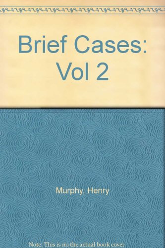 Stock image for Brief Cases: Vol 2 for sale by WorldofBooks
