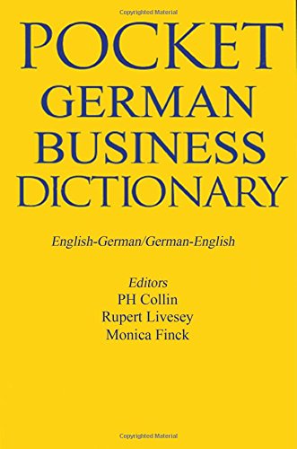 Stock image for Pocket Business German Dictionary for sale by Better World Books