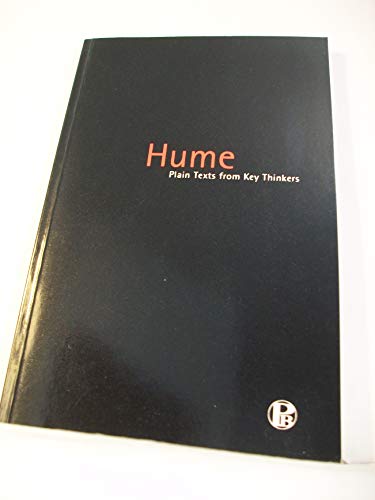 Imagen de archivo de Hume (Plain Texts from Key Thinkers) a la venta por The Book Cellar, LLC