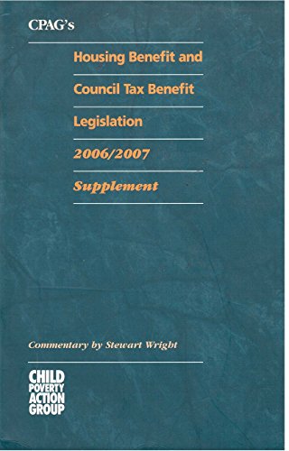 9781901698923: Supplement (CPAG's Housing Benefit and Council Tax Benefit Legislation)