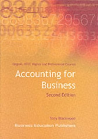Beispielbild fr Accounting for Business zum Verkauf von AwesomeBooks