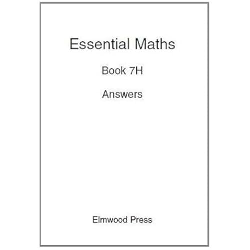 9781902214825: Essential Maths 7H Answers (Packaging may vary): Bk. 7H