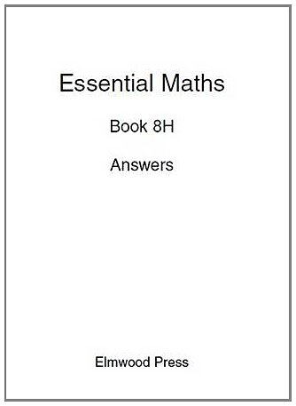 9781902214856: Essential Maths 8H Answers