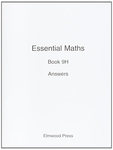 Imagen de archivo de Essential Maths: Answers Bk. 9H a la venta por GF Books, Inc.