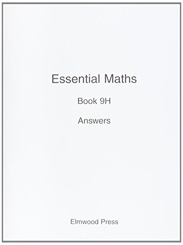 Stock image for Essential Maths: Answers Bk. 9H for sale by GF Books, Inc.