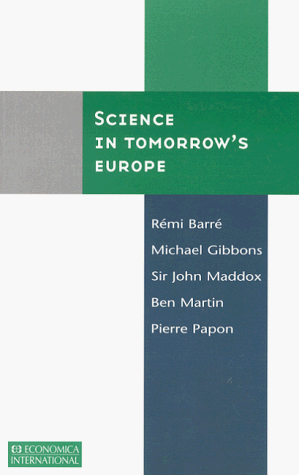 Imagen de archivo de Science in Tomorrow's Europe a la venta por Tiber Books