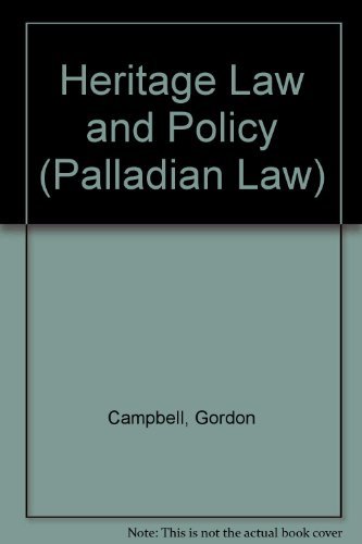 Heritage Law And Policy (9781902558271) by Campbell, Gordon