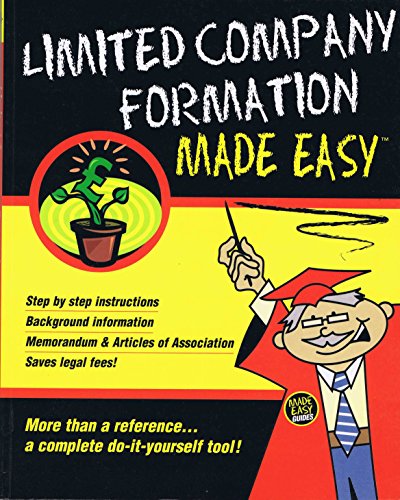 Stock image for Limited Company Formation Made Easy for sale by AwesomeBooks