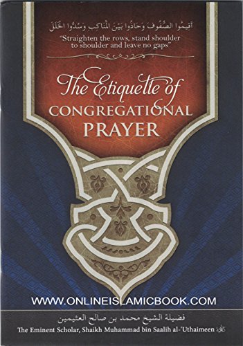 9781902727363: The Etiquette of Congregational Prayer