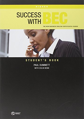 Imagen de archivo de Success with BEC Higher: The New Business English Certificates: Higher Students Book a la venta por medimops