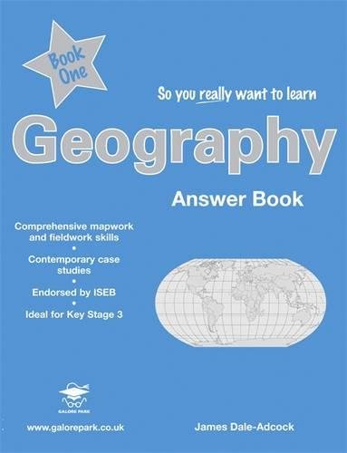 Stock image for So You Really Want to Learn Geography Book 1 Answers for sale by WorldofBooks