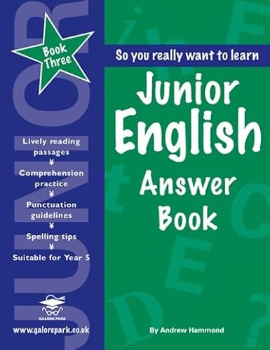 Beispielbild fr Junior English Book 3 Answer Book zum Verkauf von WorldofBooks