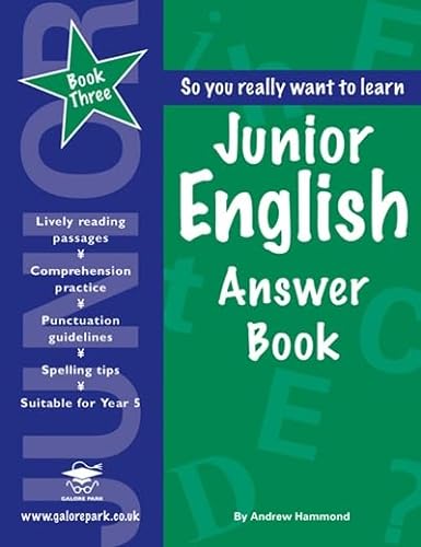 Stock image for Junior English Book 3 Answer Book for sale by WorldofBooks