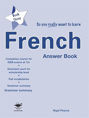 Stock image for So You Really Want to Learn Frenchanswer Book Book 3 for sale by MusicMagpie