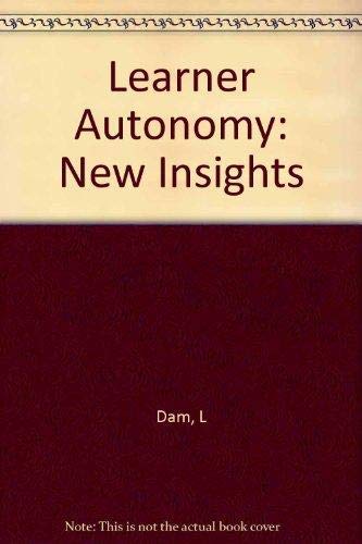 Beispielbild fr Learner Autonomy: New Insights zum Verkauf von Better World Books