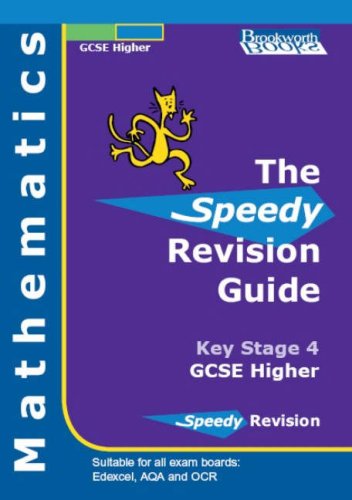 9781903201244: Speedy Revision Guide for GCSE Higher Mathematics