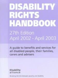 9781903335062: Disability Rights Handbook April 2002 - April 2003