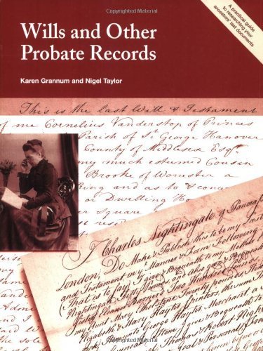 Beispielbild fr Wills and Other Probate Records: A Practical Guide to Researching Your Ancestors' Last Documents (Readers Guides) zum Verkauf von WorldofBooks