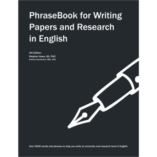 9781903384022: PhraseBook for Writing Papers and Research in English