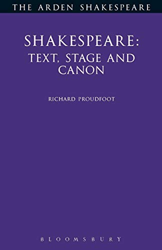 Imagen de archivo de Shakespeare: Text Stage Cannon a la venta por Chiron Media