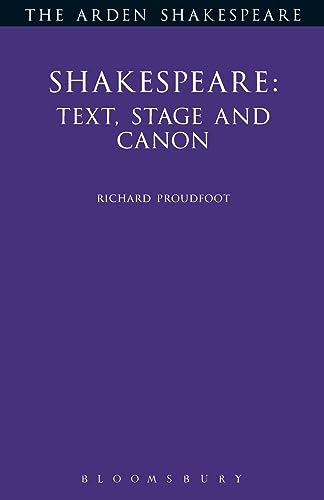 Stock image for Shakespeare: Text Stage Cannon for sale by Chiron Media
