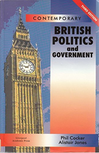 Stock image for Contemporary British Politics and Government for sale by BookManBookWoman Books