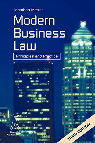 Beispielbild fr Modern Business Law: Principles and Practice zum Verkauf von Hay-on-Wye Booksellers