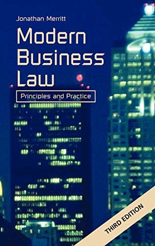 Beispielbild fr Modern Business Law zum Verkauf von PBShop.store US