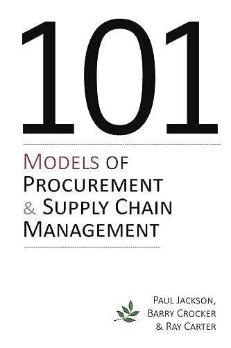 Stock image for 101 Models of Procurement and Supply Chain Management for sale by GF Books, Inc.