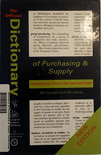 9781903500026: Official Dictionary of Purchasing and Supply: Terminology for Buyers and Suppliers