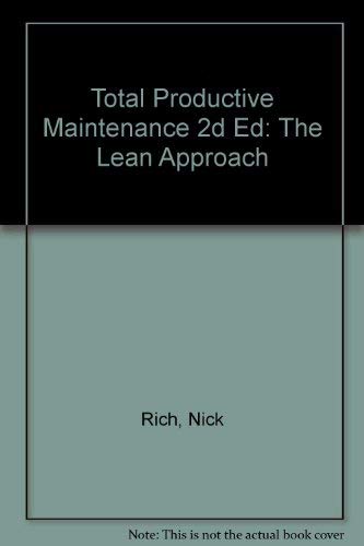 Beispielbild fr Total Productive Maintenance: The Lean Approach zum Verkauf von Anybook.com