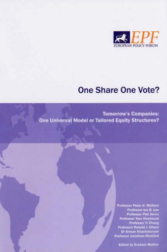 One Share One Vote? (9781903850213) by Peter O. Mulbert; Ronald J. Gilson; Yi Zhang; Piet Sercu