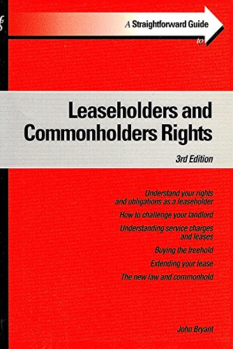 Beispielbild fr A Straightforward Guide to Leaseholders and Commonholders Rights (Straightforward Guides) zum Verkauf von WorldofBooks