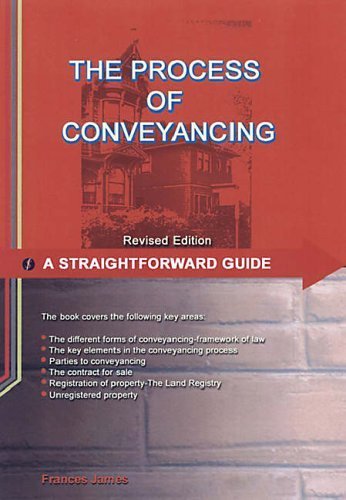 9781903909720: Straightforward Guide To The Process Of Conveyancing, A - Revised Edition