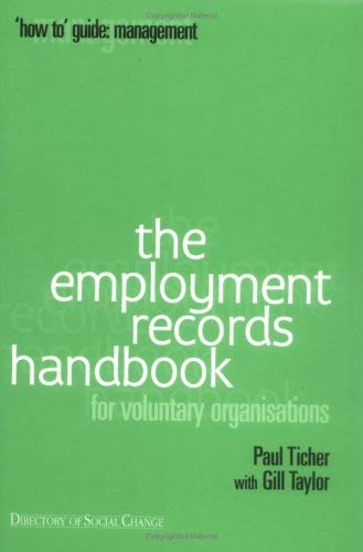 Employment Records Handbook: For Voluntary Organisations (9781903991398) by Paul Ticher