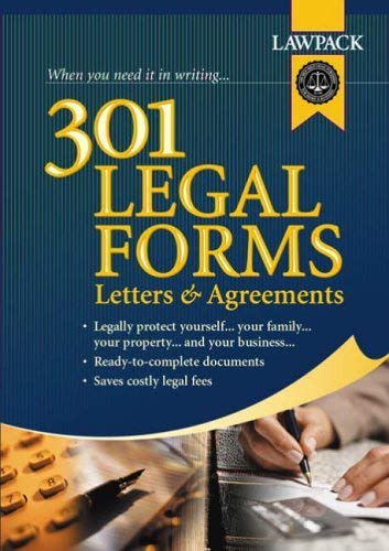 Beispielbild fr 301 Legal Forms,Letters and Agreements (Legal Guides) zum Verkauf von AwesomeBooks