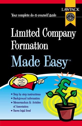 Stock image for Limited Company Formation Made Easy for sale by Better World Books: West