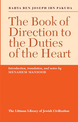 Beispielbild fr Book of Direction to the Duties of the Heart zum Verkauf von Better World Books