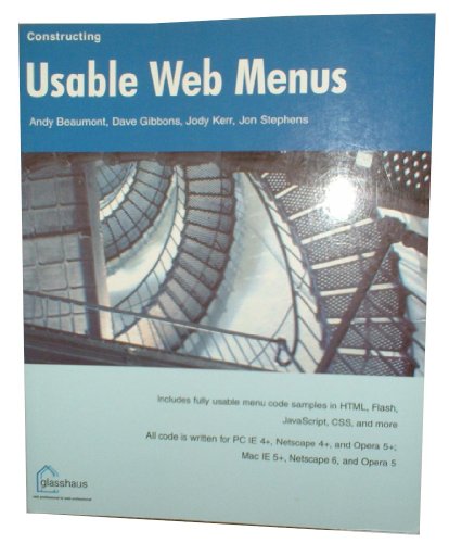 Imagen de archivo de Usable Web Menus (Constructing S.) a la venta por Cambridge Rare Books