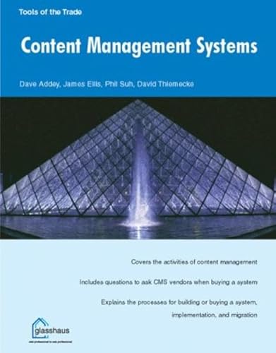 Stock image for Content Management Systems (Tools of the Trade) for sale by Irish Booksellers