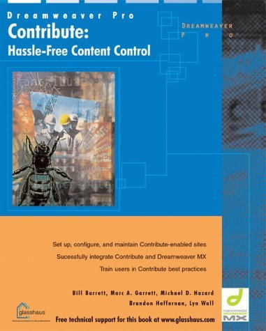 9781904151289: DREAMWEAVER MX: CONTRIBUTE: Hassle-free Content Control