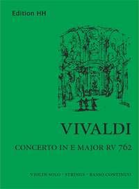 Concerto in E Major (RV 7): Violin Solo, Strings and Basso Continuo (9781904229322) by Antonio Vivaldi