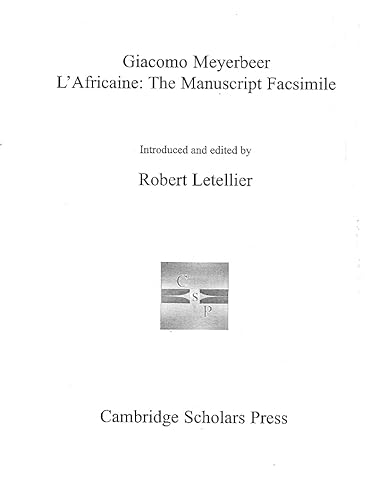 L'Africaine: The Facsimile (9781904303442) by Giacomo Meyerbeer