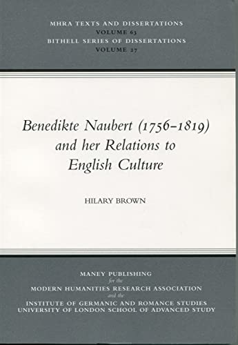 BENEDIKTE NAUBERT (1756-1819) AND HER RELATION TO ENGLISH CULTURE.