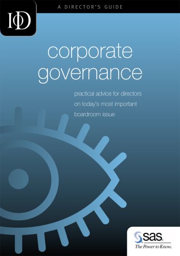 Imagen de archivo de Iod Corporate Governanace Practical Advice for Directors on Today's Most Important Boardroom Issues a la venta por Better World Books Ltd