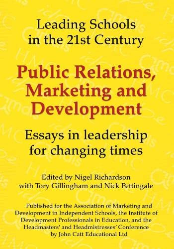 Stock image for Public Relations, Marketing and Development (Leading Schools Series) for sale by Goldstone Books
