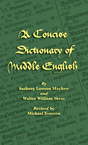Stock-Bild f�r A Concise Dictionary of Middle English