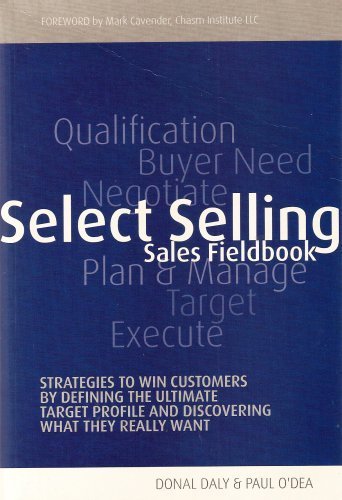 Stock image for Select Selling Sales fieldbook for sale by SecondSale